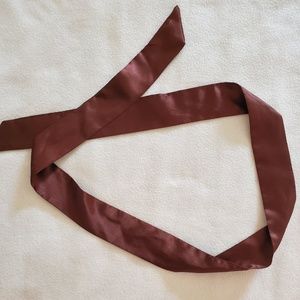Brown silk sash
